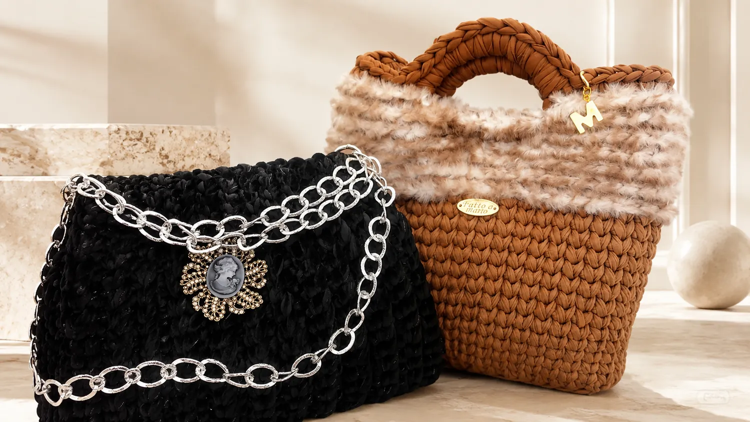 Borsa con catena crochet