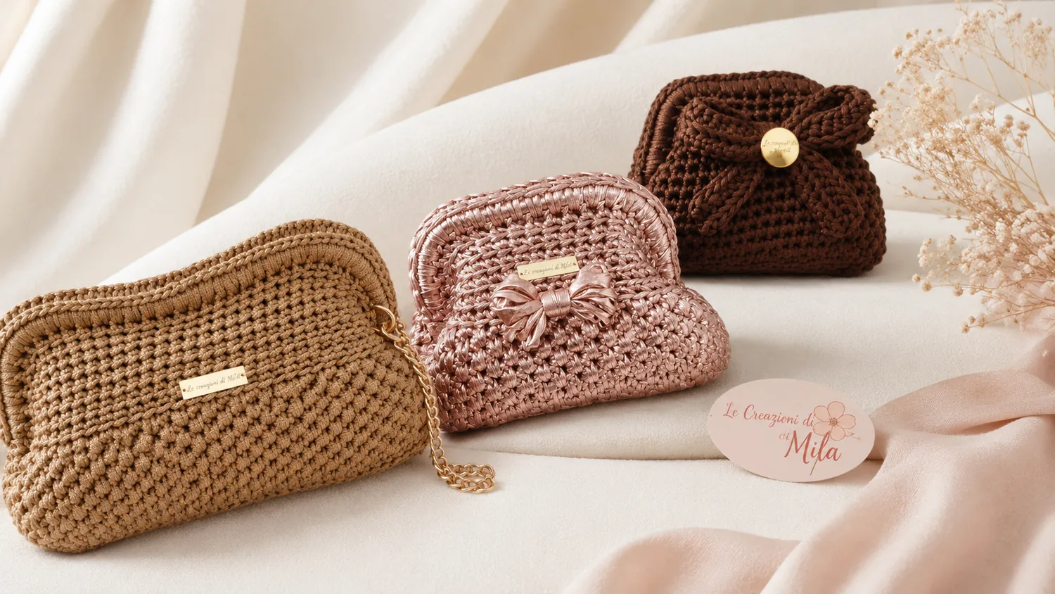 Pochette crochet handmade